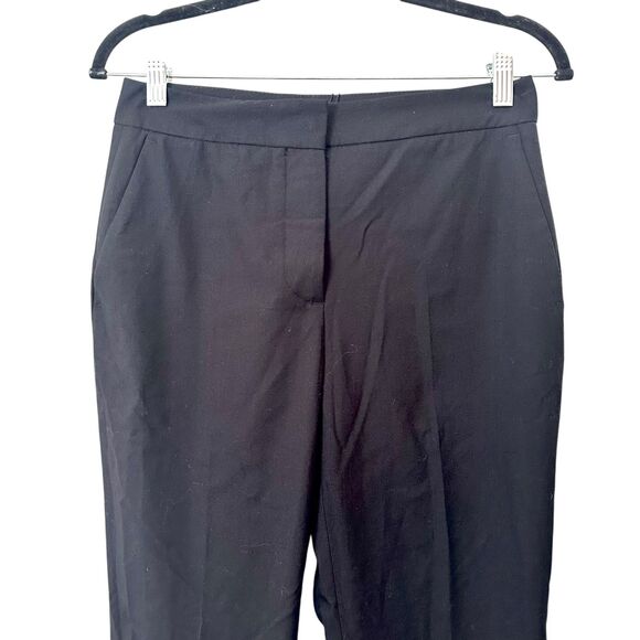 ZARA Pleated Ankle Trouser Black NWT Sz 4 - Picture 3 of 5